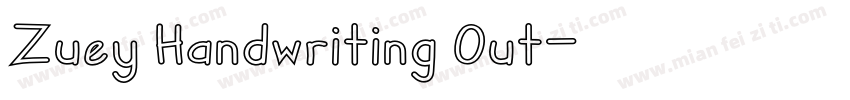 Zuey Handwriting Out字体转换